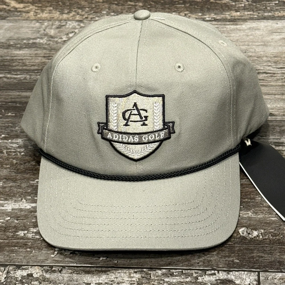Adidas‎ Golf Cap Men's Beige Adjustable Strap Embroidered Logo One Size NWT